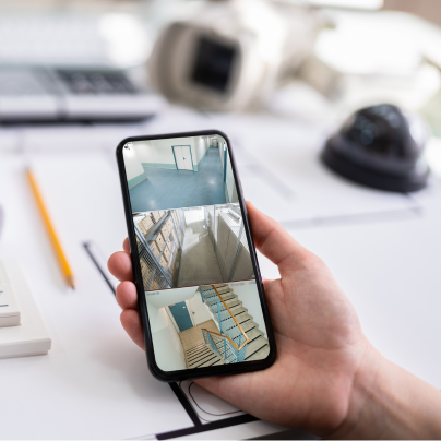 Binghamton security camera feed on cell phone